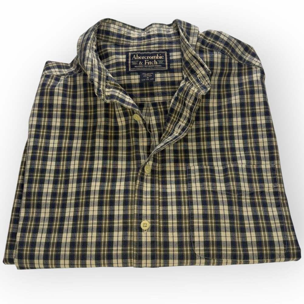 90s Abercrombie Fitch Oversized Plaid Button Down Shirt Men’s M